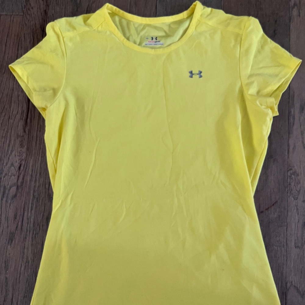 Yellow Under Armour Athletic T-shirt